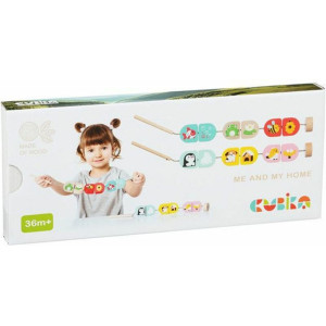 Navlékání tvarů - Kostky do páru, Kde bydlíme (Cubika)