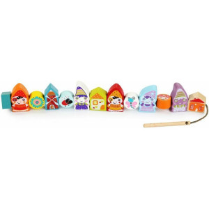 Navlékání tvarů - Kostky trpaslíci s předlohami (Cubika)