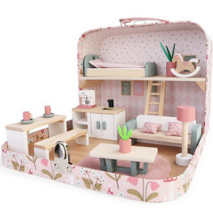 Domeček pro panenky - V kufříku, Kuchyně (2Kids Toys)