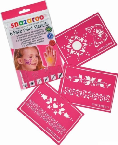 Snazaroo - Šablony na obličejové barvy 6ks, holky