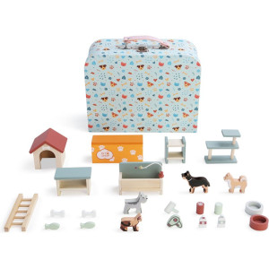 Domeček pro panenky - V kufříku, Pro mazlíčky (2Kids Toys)