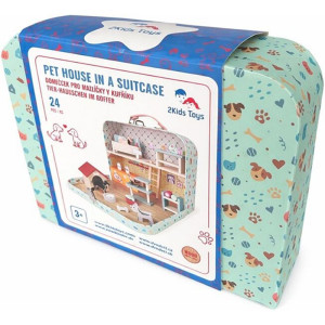 Domeček pro panenky - V kufříku, Pro mazlíčky (2Kids Toys)