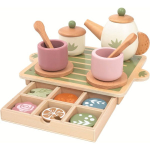 Nádobí dětské - Čajový set dřevěný (2Kids Toys)