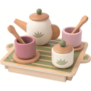Nádobí dětské - Čajový set dřevěný (2Kids Toys)
