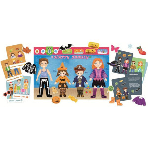 Puzzle magnetické - Kniha, Oblékání rodina (2Kids Toys)