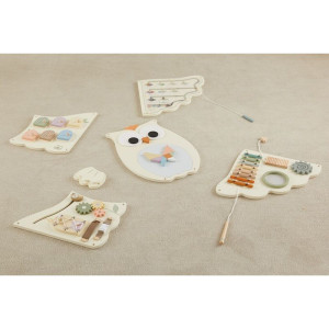 Nástěnný panel - Motorická deska, Aktivity Sova (2Kids Toys)