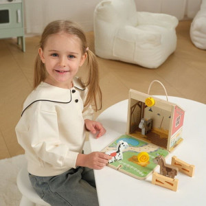 Nábytek pro panenky - Koňská stáj (2Kids Toys)