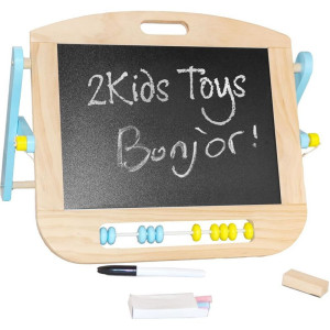 Kreslící tabule - Stolní magnet-křída oboustranná (2Kids Toys)