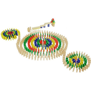 Dominová dráha - Kostky barevné, 800ks (2Kids Toys)