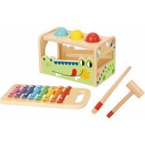 Zatloukačka - S koulemi a xylofonem Krokodýl (2Kids Toys)