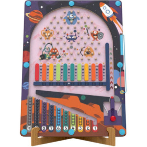 Motorický labyrint - Magnetická hra, Pinball Vesmír 2v1 (2Kids Toys)