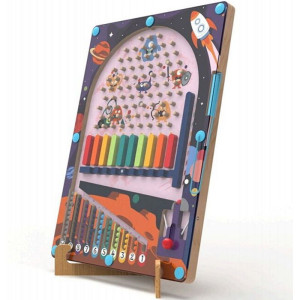 Motorický labyrint - Magnetická hra, Pinball Vesmír 2v1 (2Kids Toys)