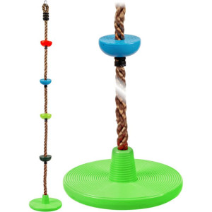 Lezecké lano - Šplhací s úchyty barevné, 200cm (2Kids Toys)