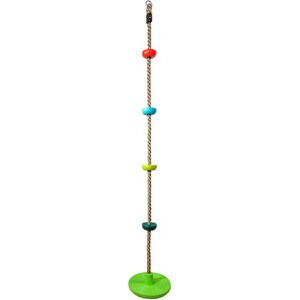 Lezecké lano - Šplhací s úchyty barevné, 200cm (2Kids Toys)