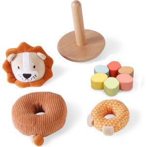 Hračka pro batolata - Nasazovací kroužky Lvíček (2Kids Toys)