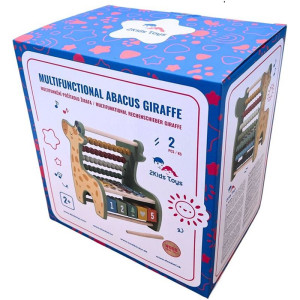 Počítadlo - Dřevěné multifunkční Žirafa (2Kids Toys)