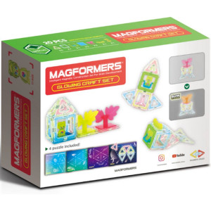 Magformers - Glowing set, 20 dílků