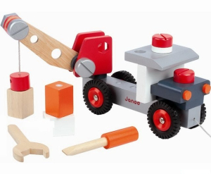 Auto montážní - Autojeřáb s nářadím (Janod)