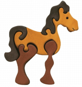 Puzzle z masivu - Malé, Kůň hnědý (Fauna)