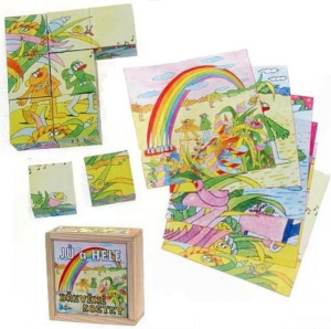 Kostky obrázkové 9ks - Jů a Hele (Mikro Trading)