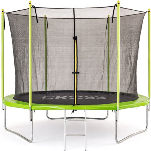 Trampolína - Zelenočerná se sítí, průměr 306cm (Cross)