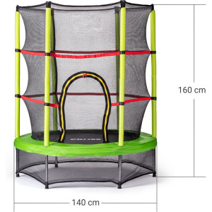 Trampolína - Zelenočerná se sítí, průměr 140cm (Cross)