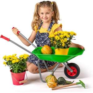 Zahradní kolečko - Kovové, zelené (Cross)