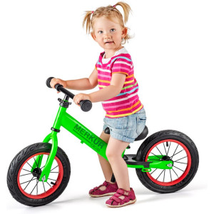 Odrážedlo - Kolo odrážecí, Zelené s bantamy kovové (Cross)