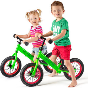 Odrážedlo - Kolo odrážecí, Zelené s bantamy kovové (Cross)