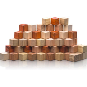 Kostky - Přírodní, Dřevěné, 100ks (Popular)