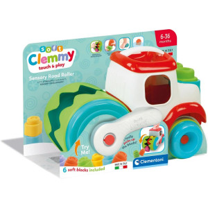 Clemmy baby soft - Senzorický silniční válec 6 kostek