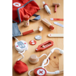 Malý doktor - Doktorská sada dřevěná mini tyrkysová (UMU)