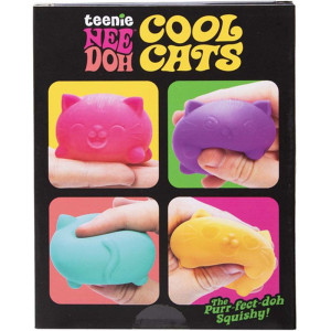 Schylling NeeDoh - Mačkací kočičky mini, 4 ks