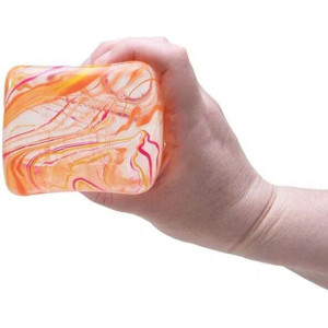 Schylling NeeDoh - Mačkací velká kostka Nice Berg Swirl, 1 ks