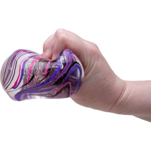 Schylling NeeDoh - Mačkací velká kostka Nice Berg Swirl, 1 ks