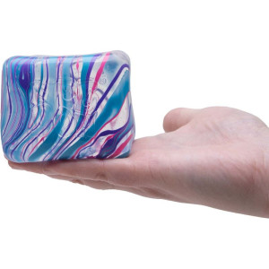 Schylling NeeDoh - Mačkací velká kostka Nice Berg Swirl, 1 ks