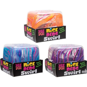 Schylling NeeDoh - Mačkací velká kostka Nice Berg Swirl, 1 ks