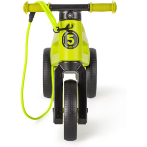 Odrážedlo - FUNNY WHEELS Rider SuperSport 2v1 zelené s popruhem a tichými koly