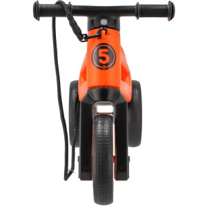 Odrážedlo - FUNNY WHEELS Rider SuperSport 2v1 oranžové  s popruhem a tichými koly