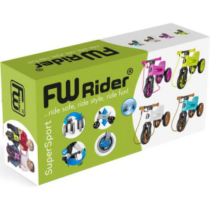 Odrážedlo - FUNNY WHEELS Rider SuperSport 2v1 oranžové  s popruhem a tichými koly