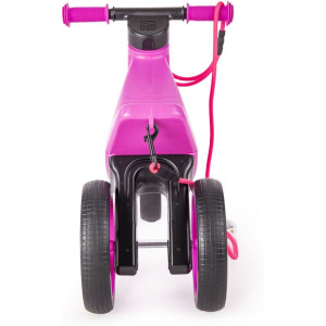 Odrážedlo - FUNNY WHEELS Rider SuperSport 2v1 fialové  s popruhem a tichými koly