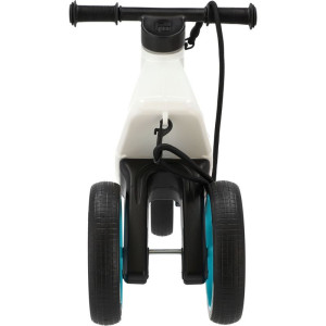 Odrážedlo - FUNNY WHEELS Rider SuperSport 2v1 bílé/tyrkysové s popruhem a tichými koly