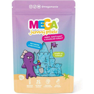 Megapísek - Kinetický písek, Megajemný voňavý modrý, 90 g