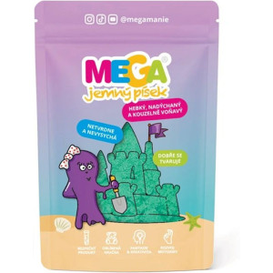 Megapísek - Kinetický písek, Megajemný voňavý zelený, 90 g