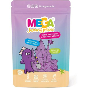 Megapísek - Kinetický písek, Megajemný voňavý růžový, 90 g