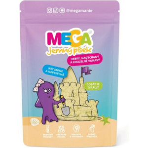 Megapísek - Kinetický písek, Megajemný voňavý žlutý, 90 g