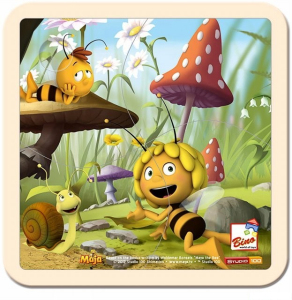 Puzzle pro nejmenší - Na desce, Včelka Mája 13624 (Bino)