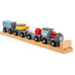 Vláčkodráha vláček - Vesmírný vlak + 3 koleje (Bigjigs)