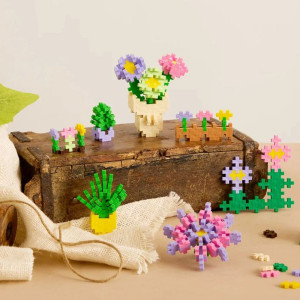 Plus-Plus stavebnice - 600ks Nauč se stavět Květinářství