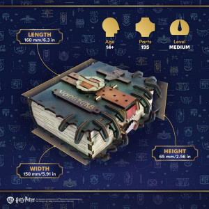 3D mechanický model - The Monster Book of Monsters, Harry Potter (Ugears)